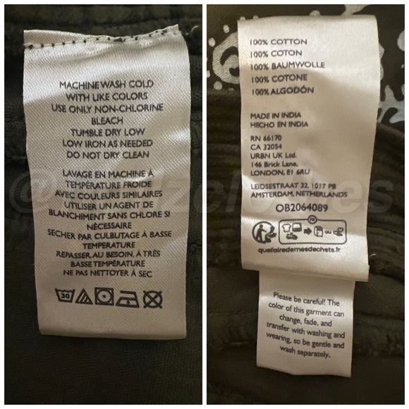 NWT Free People Olive Green Corduroy Jumpsuit - Picture 13 of 13